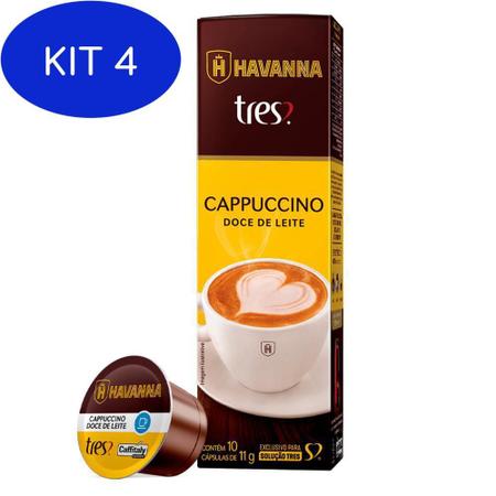 Imagem de Kit 4 Cappuccino Doce De Leite Havanna 10 Cápsulas Três