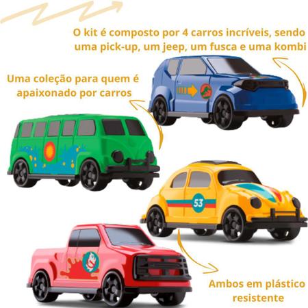 Kit Livros Infantis - Carros Animados