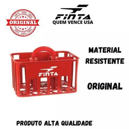 Imagem de Kit 4 Cesta Porta 6 Litrão Cerveja Garrafas Squeeze C/ Alça 