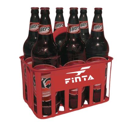 Imagem de Kit 4 Cesta Porta 6 Litrão Cerveja Garrafas Squeeze C/ Alça 