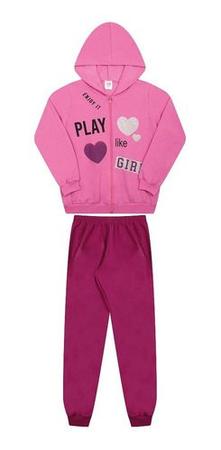 Imagem de Kit 4 Conjunto Moletom Juvenil Masculino Feminino De Frio