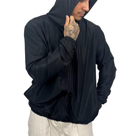 Imagem de Kit 4 Corta Vento Impermeável Liso Sem Estampa Masculino Com Forro e Capuz Corrida Blusa de Frio