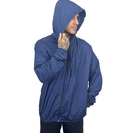 Imagem de Kit 4 Corta Vento Impermeável Liso Sem Estampa Masculino Com Forro e Capuz Corrida Blusa de Frio