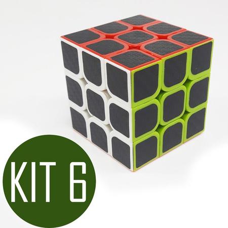 cubo mágico kit cube profissional com 6 pecas