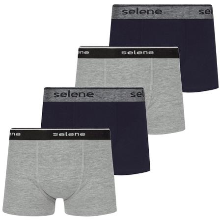 Imagem de Kit 4 Cueca Boxer Box Selene Infantil Kids Algodão Original