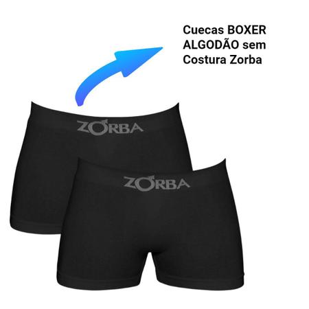 Imagem de Kit 4 Cuecas Box Boxer Zorba Algodão Sem Costura 781 Full