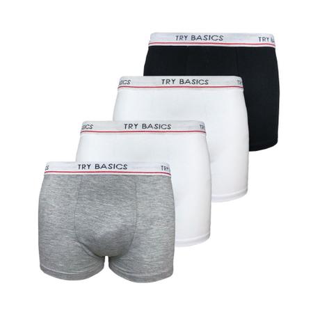 Imagem de Kit 4 Cuecas Boxers Infantil Box Algodão Cotton Conforto