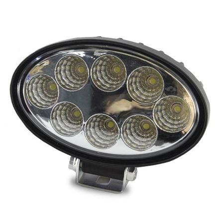 Kit 4 Farol De Milha Auxiliar Oval 8 Led 6000K Lente Branca - fx automotive Imagem de Kit 4 Farol De Milha Auxiliar Oval 8 Led 6000K Lente Branca