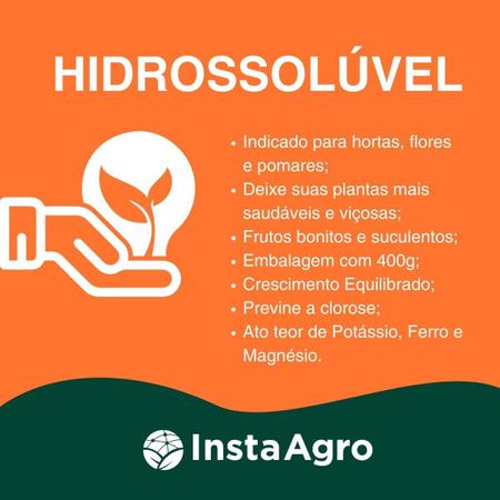 Imagem de Kit 4 Fertilizante Hidrossolúvel Horta Flores Frutas Vithal