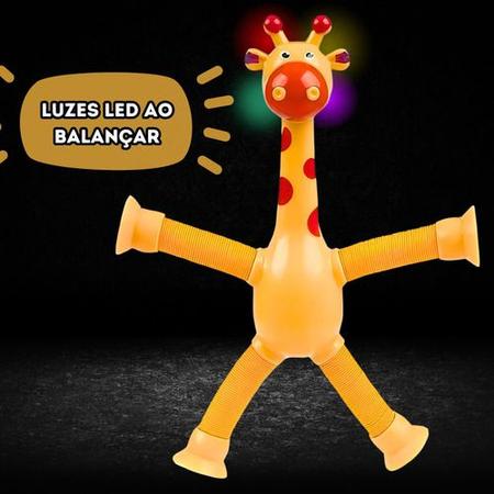 Imagem de Kit 4 Girafas Ventosa Estica Led 