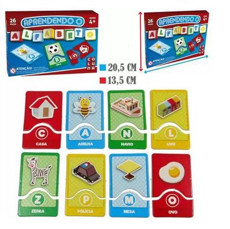 Kit 4 Jogos Alfabetização Ensinar Ler E Escrever Educativo - COLUNA - Jogos  Educativos - Magazine Luiza