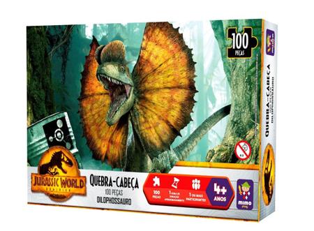 Imagem de Kit 4 Jogos Educativos e 2 Quebra Cabeças Jurassic