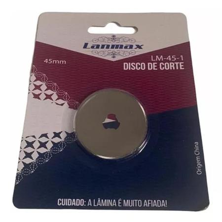 Imagem de Kit 4 Lâminas Disco Refil Cortador Circular 45mm Patchwork