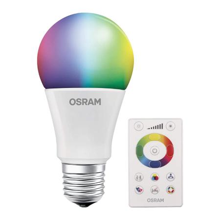 Imagem de Kit 4 Lâmpada Led Bulbo 7.5W Rgb E27 Bivolt C/Controle Osram