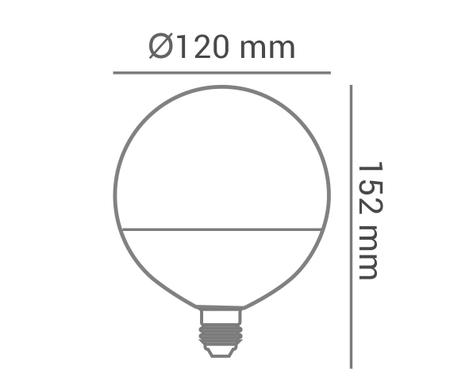 Imagem de Kit 4 Lâmpadas LED G120 E27 6500K 15W Bivolt - Opus