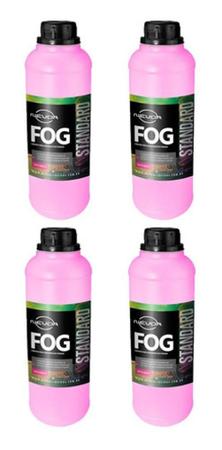 Imagem de Kit 4 Liquidos Fog Tutti-Frutti Standart 1L Maquinas Fumaça