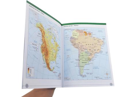 Imagem de Kit 4 Livro Atlas Geográfico Escolar Didático Atualizado 2020 - Rideel