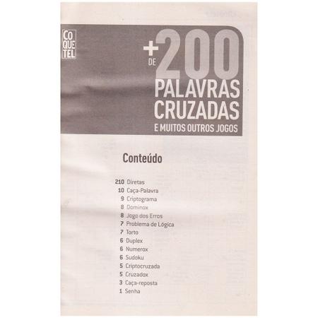 Imagem de Kit 4 Livros Coquetel +200 Letrão Diretas Palavras Cruzadas 1408 Páginas