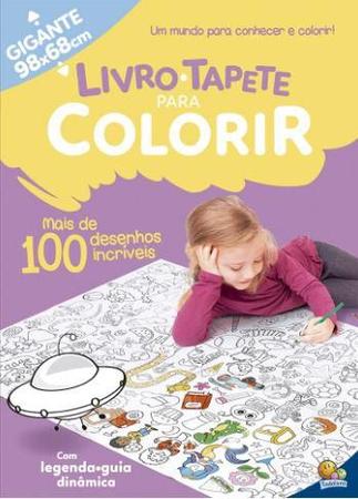 Imagem de Kit 4 Livros Infantil Tapete para Colorir