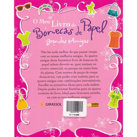 Livro: CASINHA DE PAPEL + BONECA + ROUPAS - KIT 2