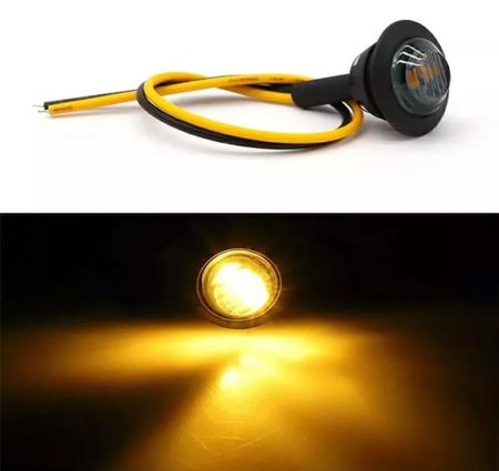 Imagem de Kit 4 Luz Led Âmbar Grade Fume Ford Ranger Ford Raptor F250 Amarok Hilux  Strada Toro Uno