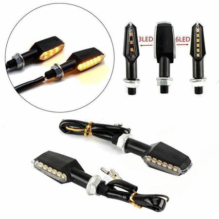 Imagem de KIT 4 Luz Seta Esportiva Pisca de Led Modelo P29 Para Moto Honda SHADOW VT 600 Ano 2004 2005 2006 2007 2008 2009