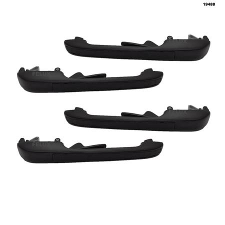 Kit 4 Maçaneta Externa s/chave Santana Quadrado Friso Preto - Felux Imagem de Kit 4 Maçaneta Externa s/chave Santana Quadrado Friso Preto