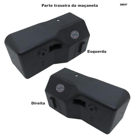 Imagem de Kit 4 Maçanetas Interna Ford Escort Verona 1993-1996 Preta