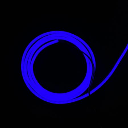 Imagem de Kit 4 Mangueiras LED Neon 12v Azul 5 metros (20m totais) + fonte slim 20A