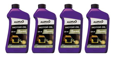 Imagem de Kit 4 Óleo Motor Diesel Radnaq 15w40 Mineral Volvo Vds-3