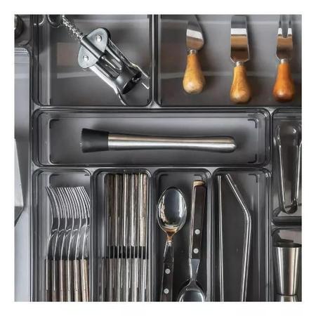 Kit 4 Organizador Gaveta Quarto Cozinha Modular Multiuso - OU Imagem de Kit 4 Organizador Gaveta Quarto Cozinha Modular Multiuso