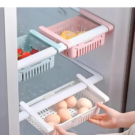 Imagem de Kit 4 Organizador Geladeira Cesto Frutas Legumes Alimentos