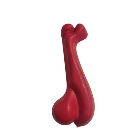 Imagem de Kit 4 Ossinhos Brinquedos Pequeno de PVC Para Cachorro PetAU