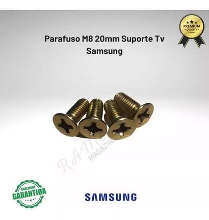 Imagem de Kit 4 Parafusos M8 20mm Suporte Samsung Tv 43 50 55 58 60 65