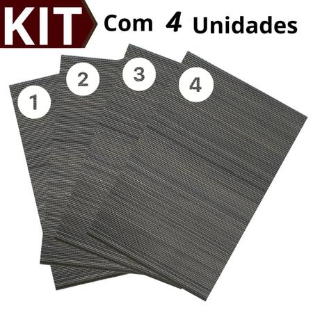 Imagem de Kit 4 Peças Jogo Lugar Americano Bambu Esteira 30x45cm