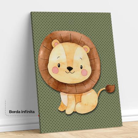 Imagem de Kit 4 Placas Quadro Decorativo Decoração Quarto Infantil Menino Menina Safari Animais Bebê