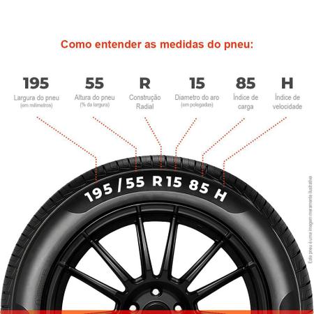 Imagem de Kit 4 Pneu Continental Aro 15 195/55r15 85h Fr PowerContact 2