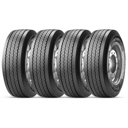 Imagem de Kit 4 Pneu Pirelli Aro 22.5 385/65r22.5 160k/158l St 01 Plus Liso Rodoviário