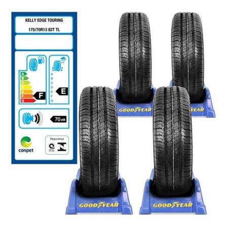 Kit 4 pneus aro 13 175/70 r13 goodyear kelly edge touring 82t