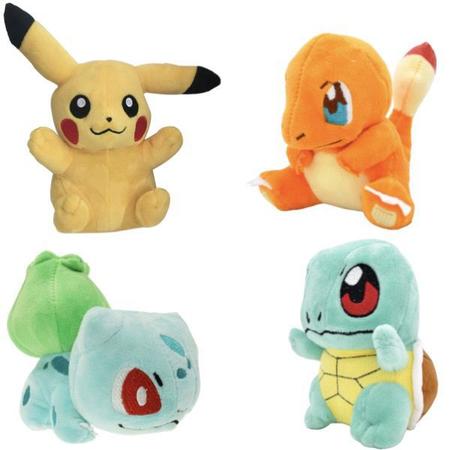 Kit 05 Pokemon Nome+idade Pikachu Bulbasaur Charmander Squir