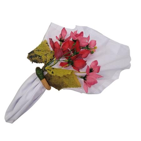Imagem de Kit 4 Porta Guardanapo Ramo de Mini Orquídeas Pink Amore
