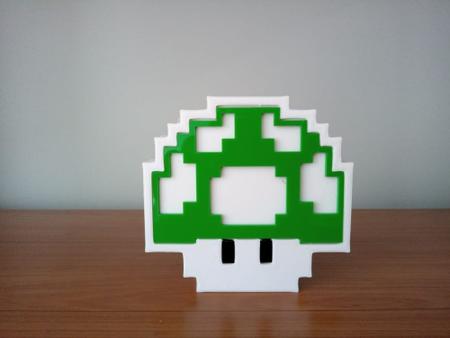 Imagem de Kit 4 Power Up Super Mario Feito em 3D Colecionáveis Gamers Flor Cogumelo Estrela