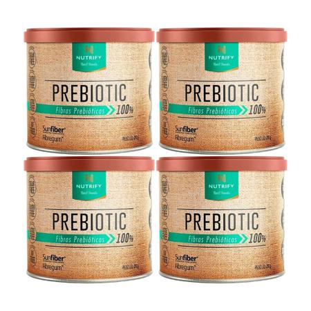 Imagem de Kit 4 Prebiotic Fibras Prebióticas 100% 210g - Nutrify