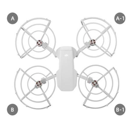 Imagem de Kit 4 Protetores Helice Anti Colisao Drone Mavic Mini 2