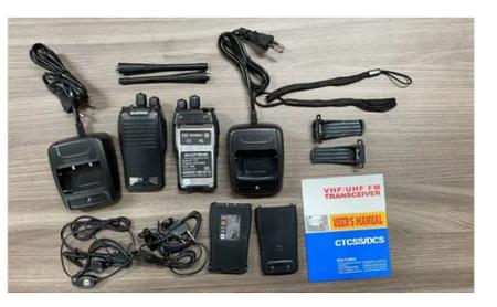 Imagem de Kit 4 Radio Comunicador Walk Talk 16 Canais Profissional Baofeng 777s Com Fones