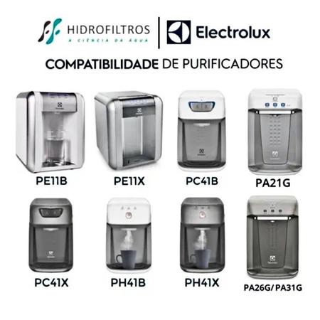 Imagem de Kit 4 Refil Filtro Hidrofiltros Compatível com Purificador Electrolux PE11X, PE11B, PC41B, PC41X, PH41B, PH41X, PA21G, PA26G, PA31G