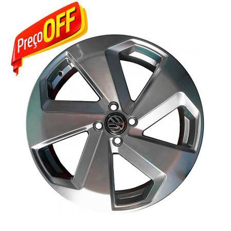 Imagem de Kit 4 Rodas Aro 14x6 Vw Golf Gti VC 4x100 Prata Zk-650