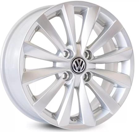 Imagem de Kit 4 Rodas VW Voyage Gol aro 14 R63 4X100 Prata