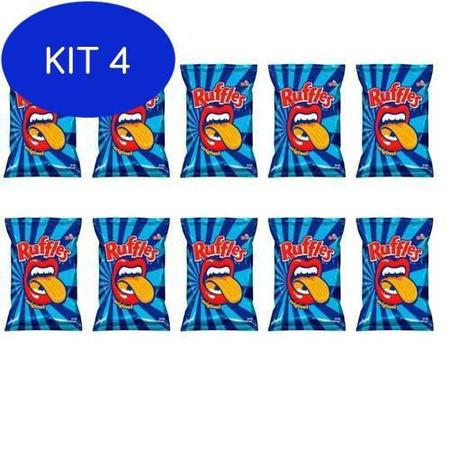 Imagem de Kit 4 Salgadinhos Batata Ruffles Original 17G Elma Chips 30