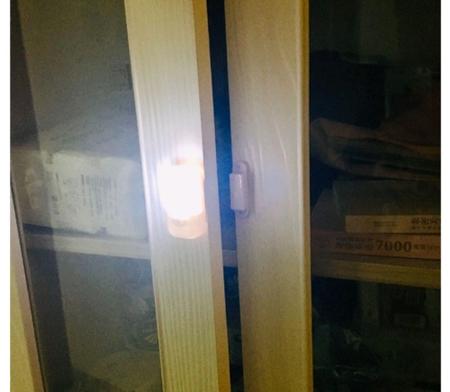 Imagem de Kit 4 Sensor Alarme Magnético Luz Led Porta Janela Segurança Sem Fio